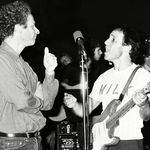 Garfunkel & Simon rehearsing the week before the show<br/>(ANONYMOUS/AP/Shutterstock)